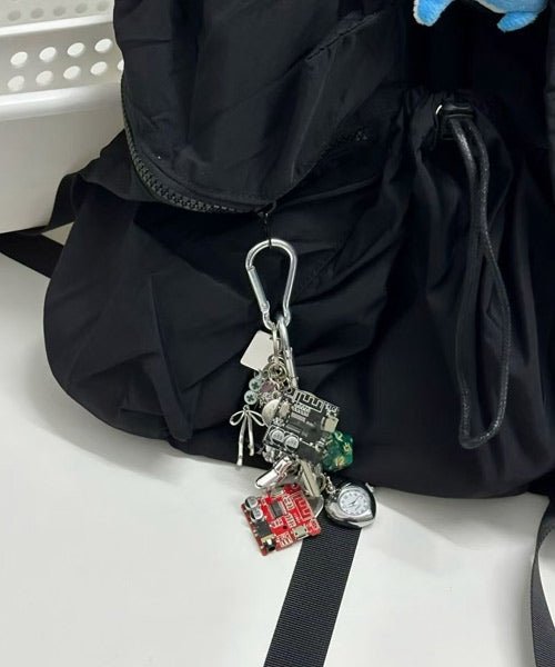 カラビナ付きシルバーマルチチャーム / 15046