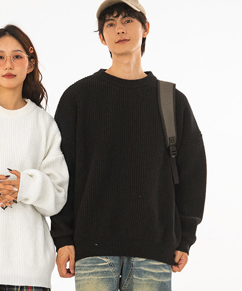 クルーネックルーズニットセーター/13929