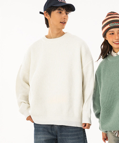 クルーネックルーズニットセーター/13929