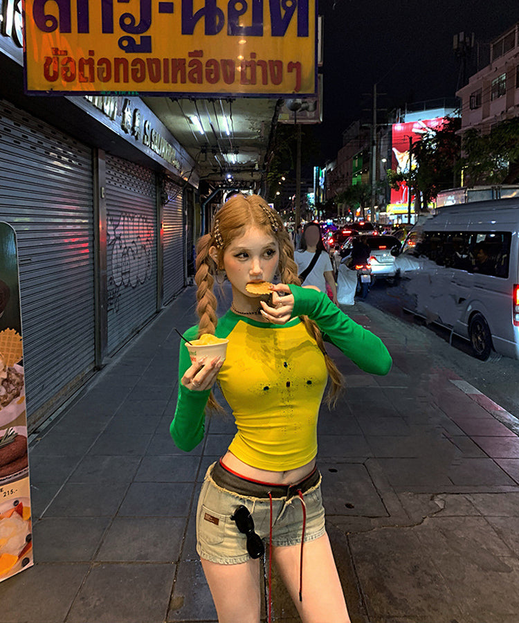 ビジューラグランワンショルダーロンT / 15024