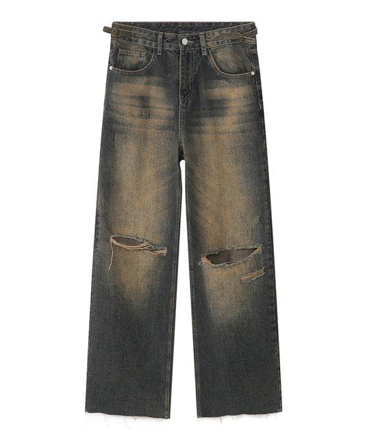 ワイドデニムパンツ/12972