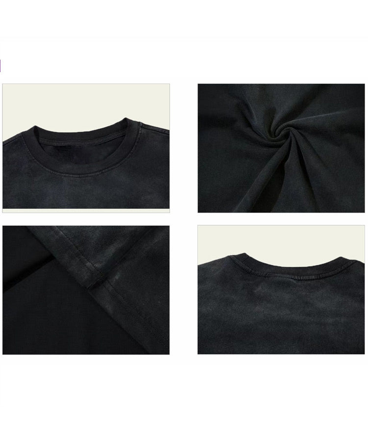 ユーズド加工無地Tシャツ / 14439