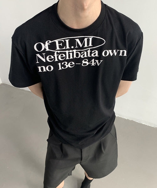 レタリングロゴプリントTシャツ / 15764