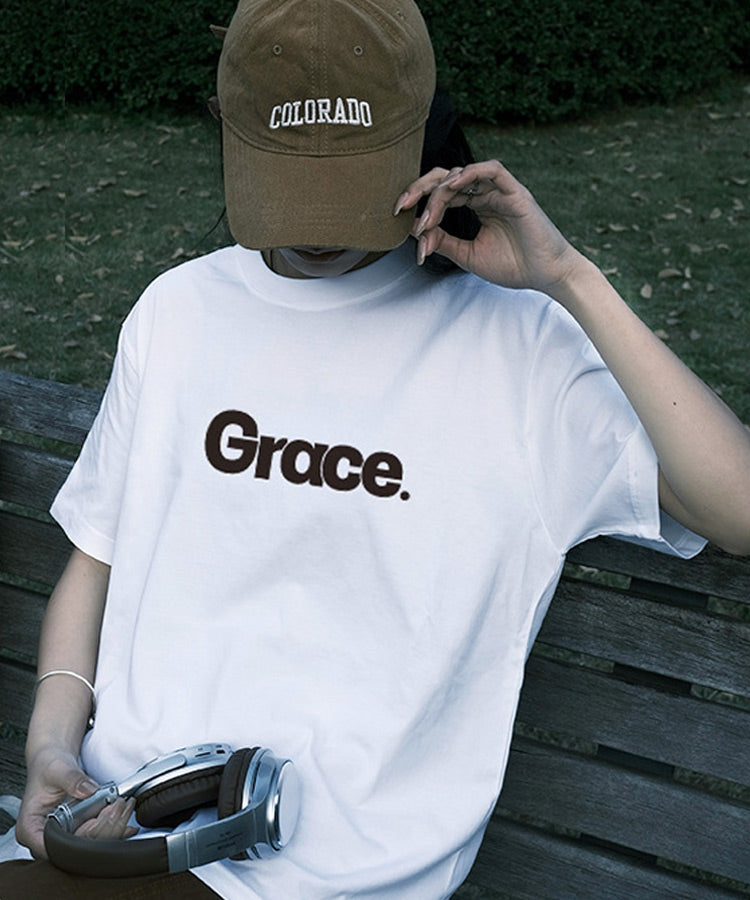 GraceロゴプリントTシャツ / 14565