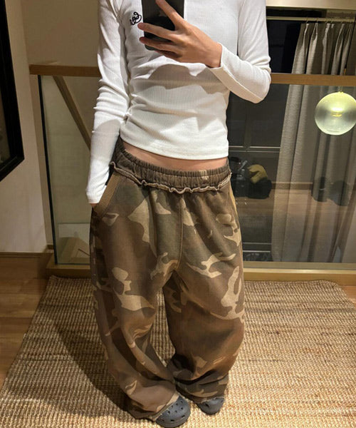 カモフラージュ柄スウェットパンツ / 15037