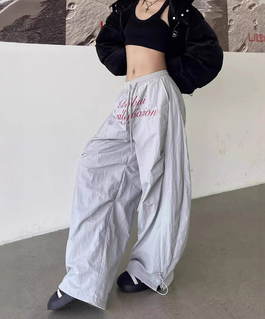 刺繍レタリングロゴワイドパンツ / 14824