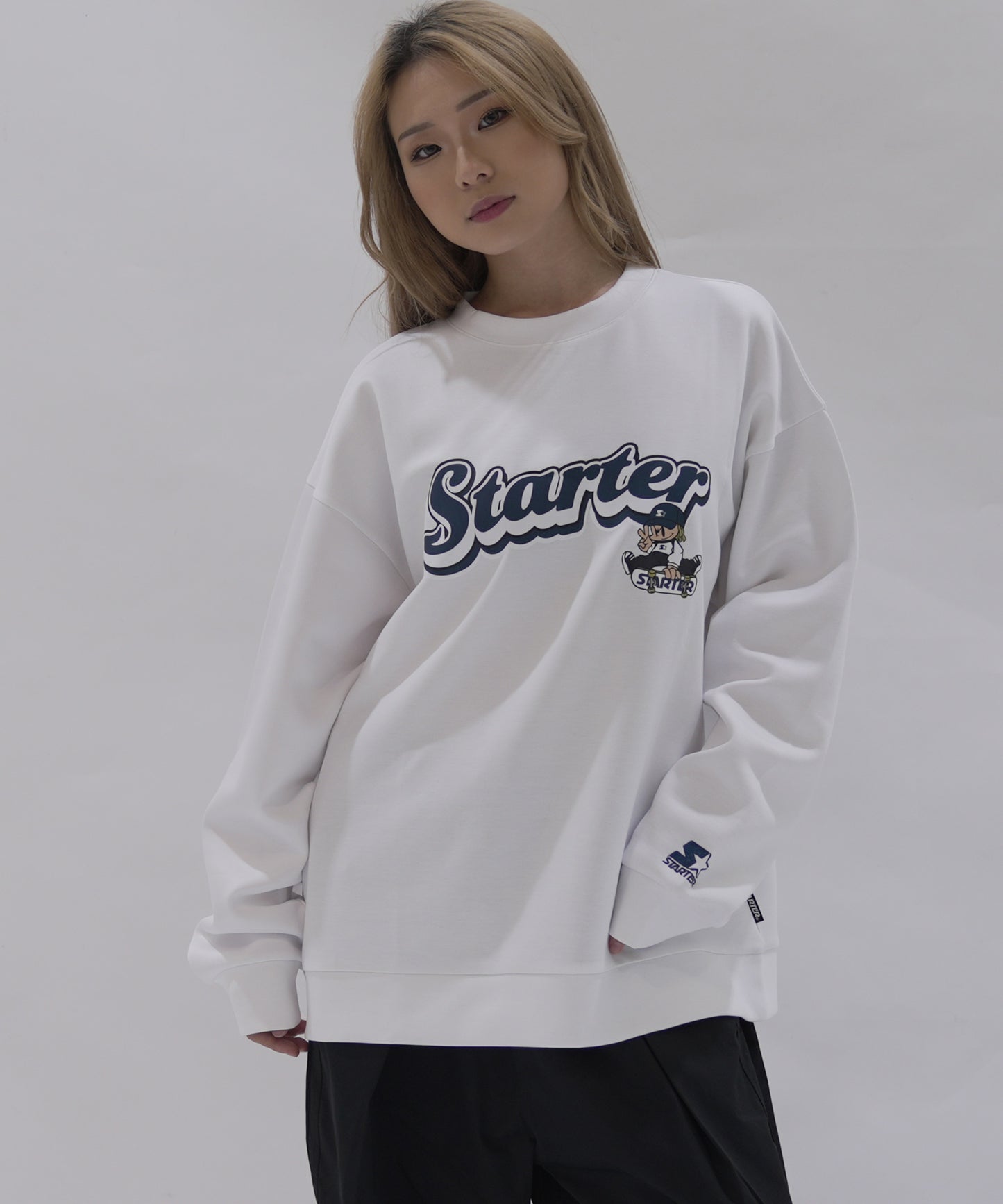STARTER BLACK LABEL ダンボールニットトレーナー/14060