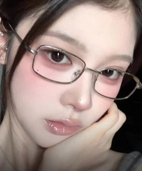 スクエア型メタルフレームメガネ / 15093