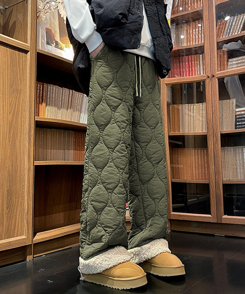 裾ボアキルティングイージーパンツ / 15242