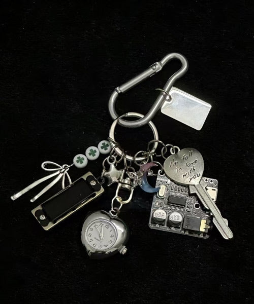 カラビナ付きシルバーマルチチャーム / 15046