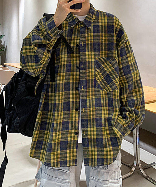 オーバーサイズチェック柄シャツ / 15199