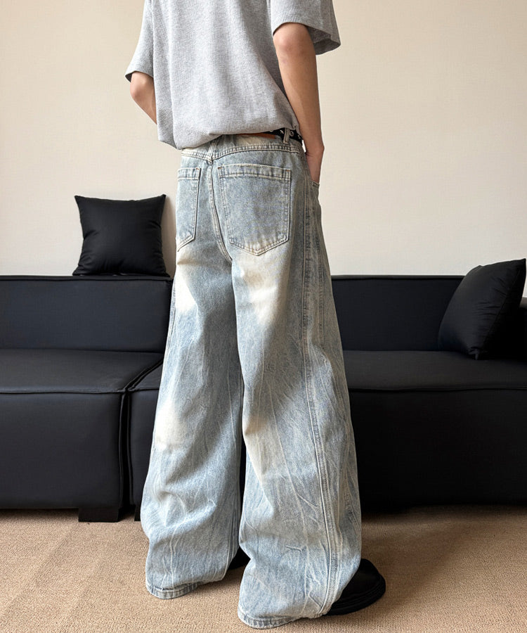 ユーズド加工デニムパンツ / 15128