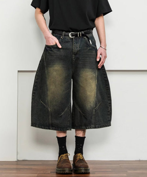 カーブハーフデニムパンツ / 15851