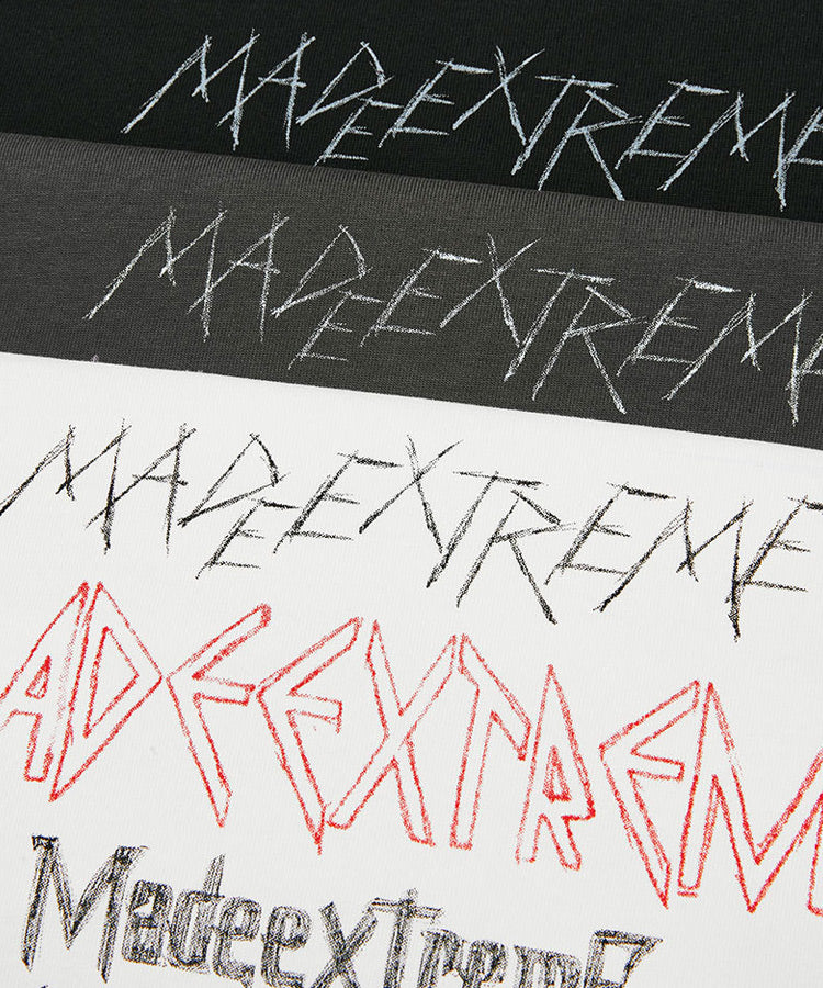 ロック風マルチロゴプリントTシャツ/13438