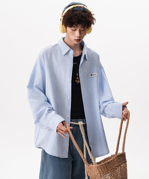 オーバーサイズストライプシャツ / 15665