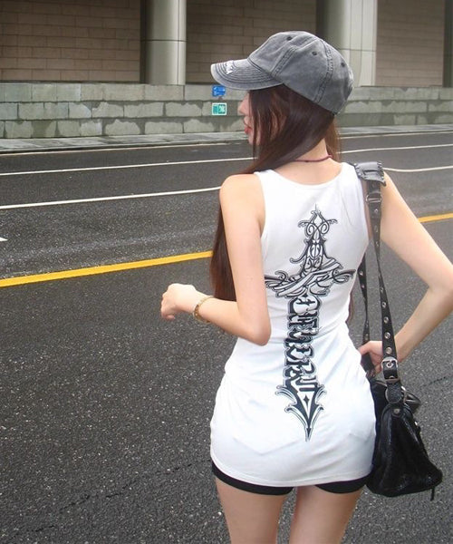 ソードレタリングロゴタンクトップ / 14825