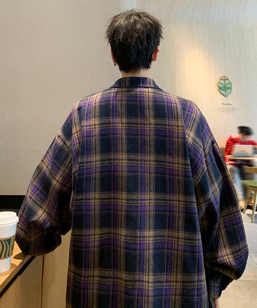 オーバーサイズチェック柄シャツ / 15200
