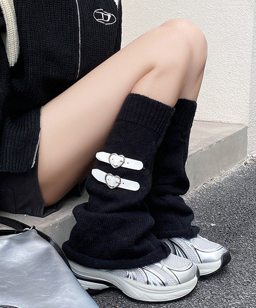 ハートベルト付きニットレッグウォーマー / 15088