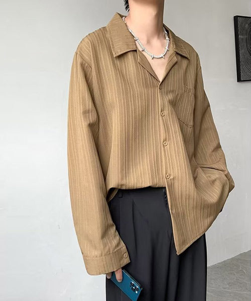 開襟ルーズ長袖シャツ / 15172