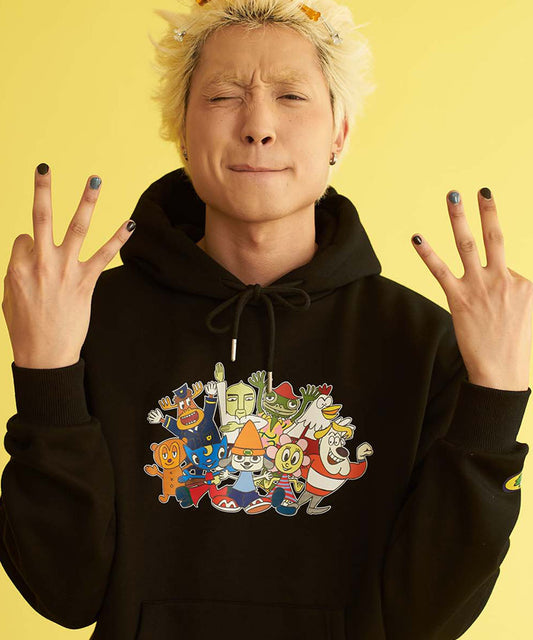 パラッパオールスタープリントフーデッドパーカー/13968