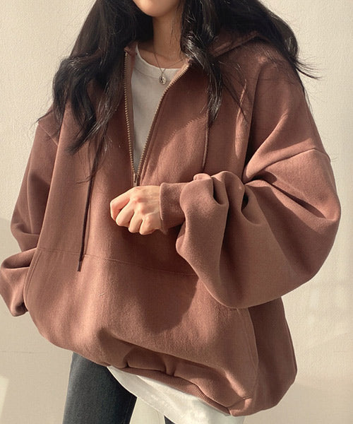 ハーフジップスウェットパーカー / 15223