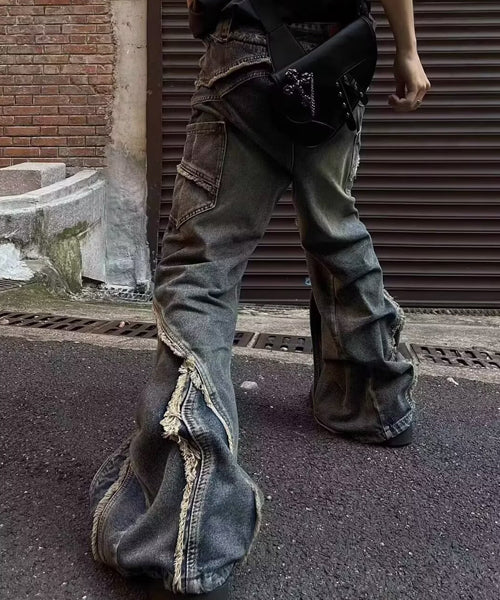 フリンジルーズデニムパンツ / 14999