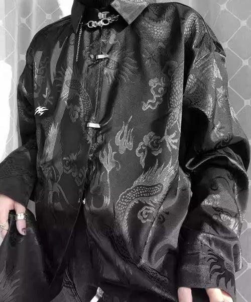 メタルバックル和柄シャツ / 16298