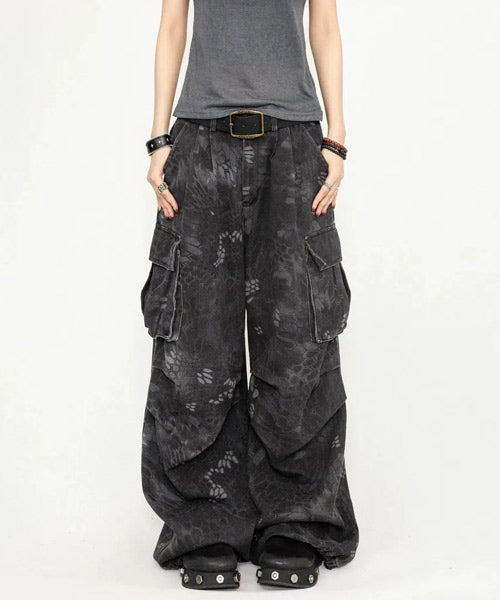 スネーク柄カーゴパンツ / 15499