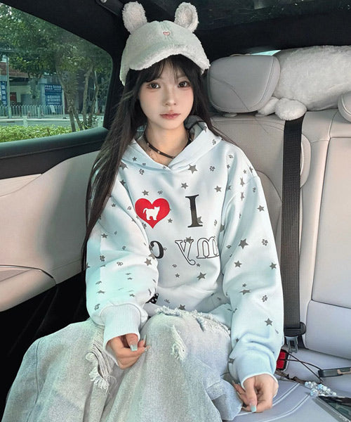 I LOVE MY CATスウェットパーカー / 15328