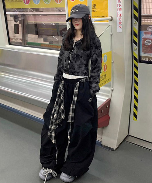 星柄スウェットジップパーカー / 15329