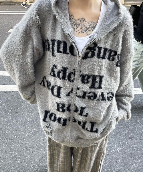 シャギーニットパーカー / 15246