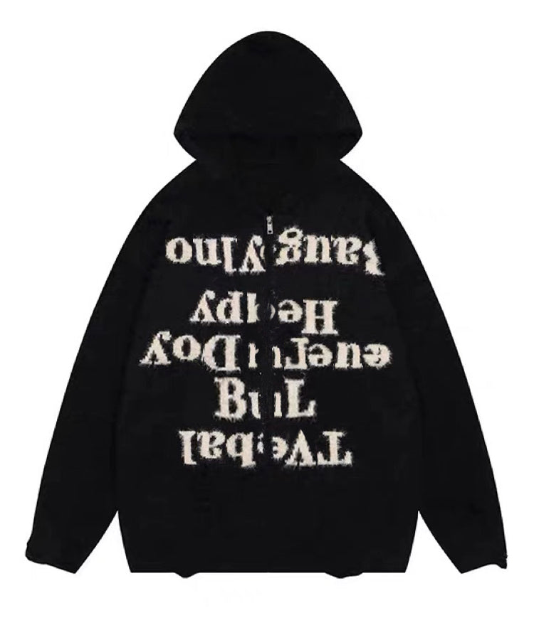 レタリングロゴニットパーカー/14233