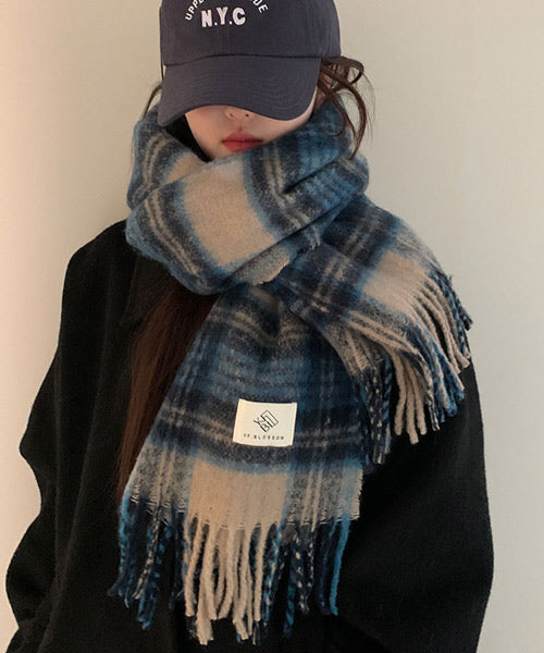 チェック柄ボリュームマフラー / 15260