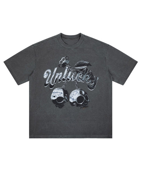 スカルプリントTシャツ / 15812