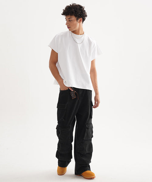 ショート丈半袖Tシャツ / 14485