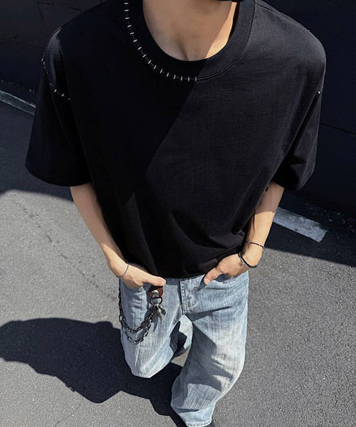 ハンドステッチ刺繍Tシャツ / 14645