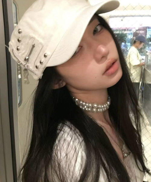 ジップデザインスタッズワークキャップ / 14936