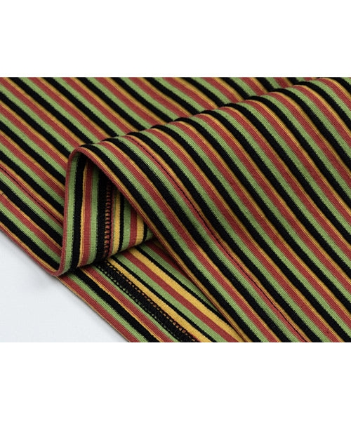 レザーパッチボーダー柄Tシャツ / 15839