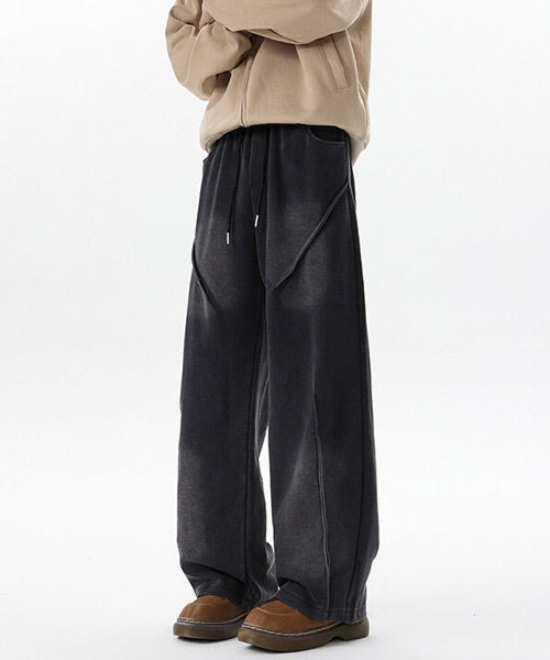 ユーズド加工ルーズスウェットパンツ / 15124