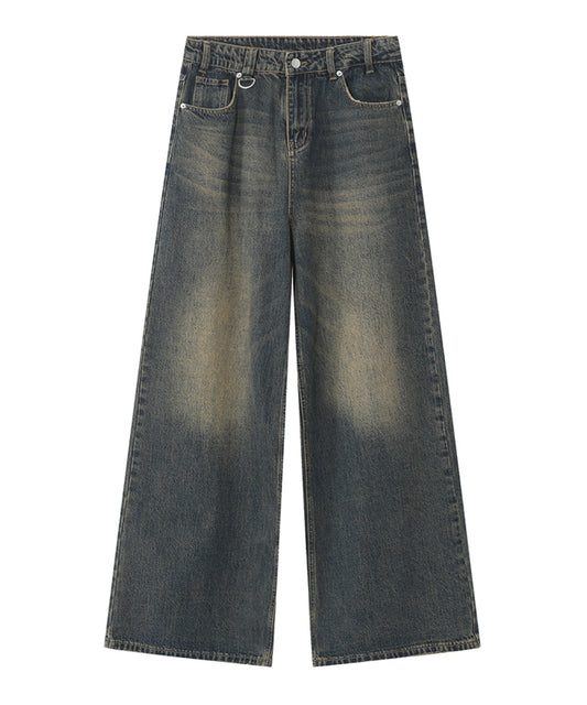 Dカン付きワイドデニムパンツ/13214