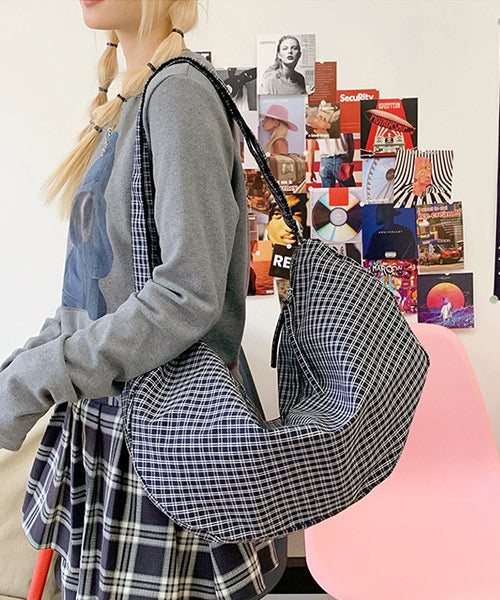 チェック柄ショルダーバッグ / 15040