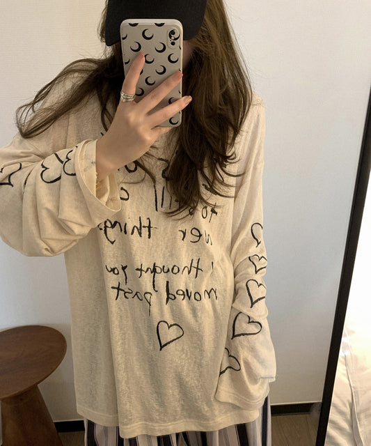 オーバーサイズレタリングロゴロンT / 15026