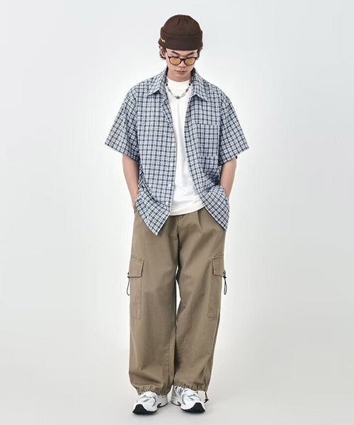 半袖チェック柄シャツ / 14566
