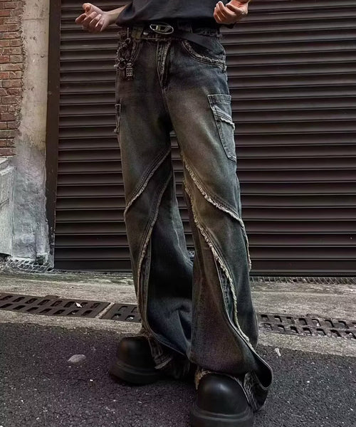 フリンジルーズデニムパンツ / 14999