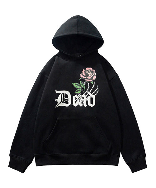 ローズプリントスウェットパーカー/14042