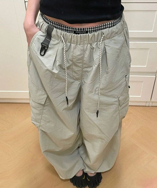 カラビナ付きワイドカーゴパンツ / 14975