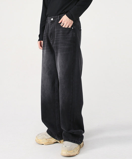ルーズストレートワイドデニムパンツ/12260