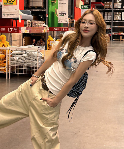 バック刺繍ロゴパンツ / 15449