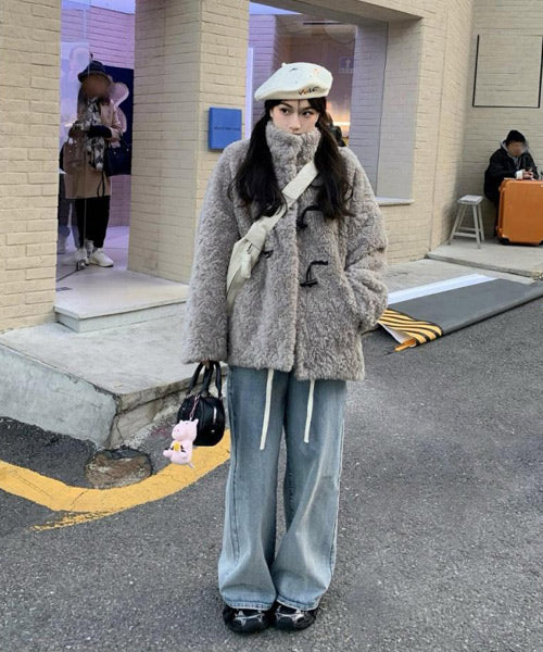 フェイクファーダッフルコート / 15410