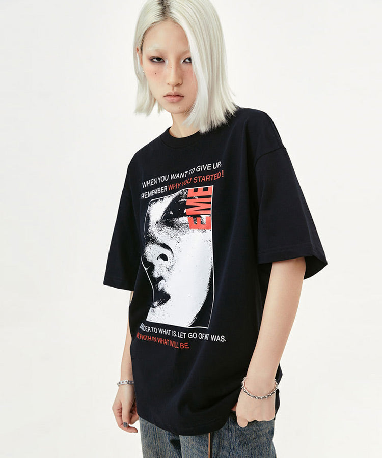 フォトグラフィックプリントTシャツ